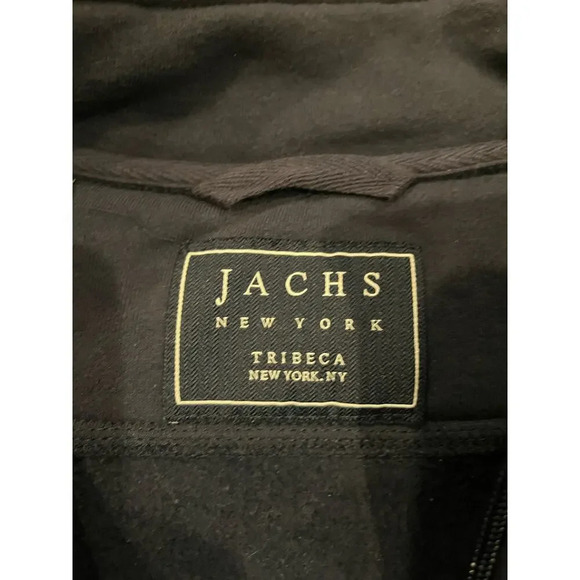 Jachs New York Men Large Blue Zip up Pullover Academia Gorp Core Preppy Grandpa - Picture 3 of 13